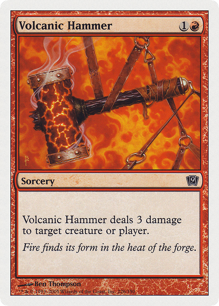 Volcanic Hammer (226) Foil - Ninth Edition