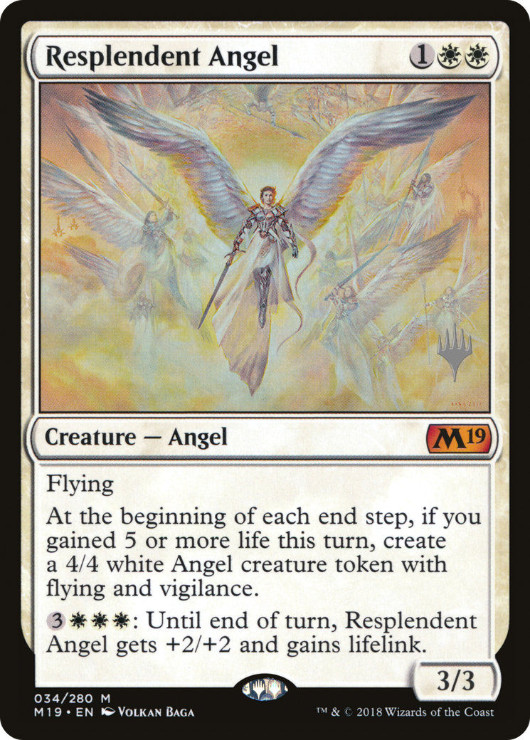Resplendent Angel (034) Foil - Core Set 2019 Promos