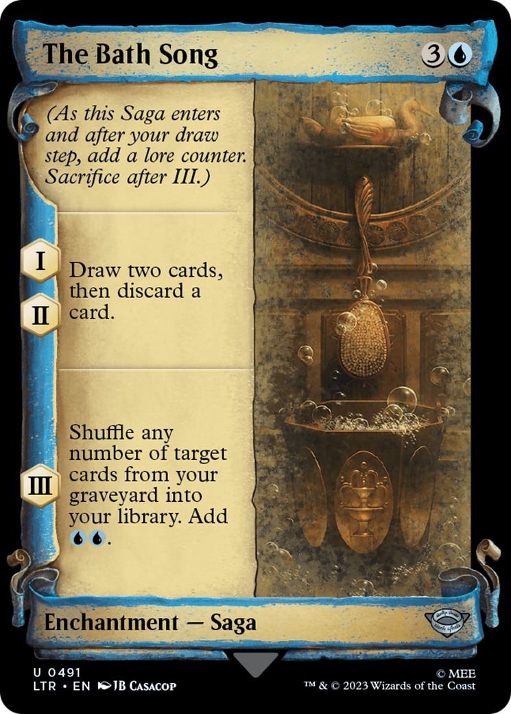 The Bath Song (Showcase Scrolls) (Showcase) (491) Foil - The Lord of the Rings: Tales of Middle-earth