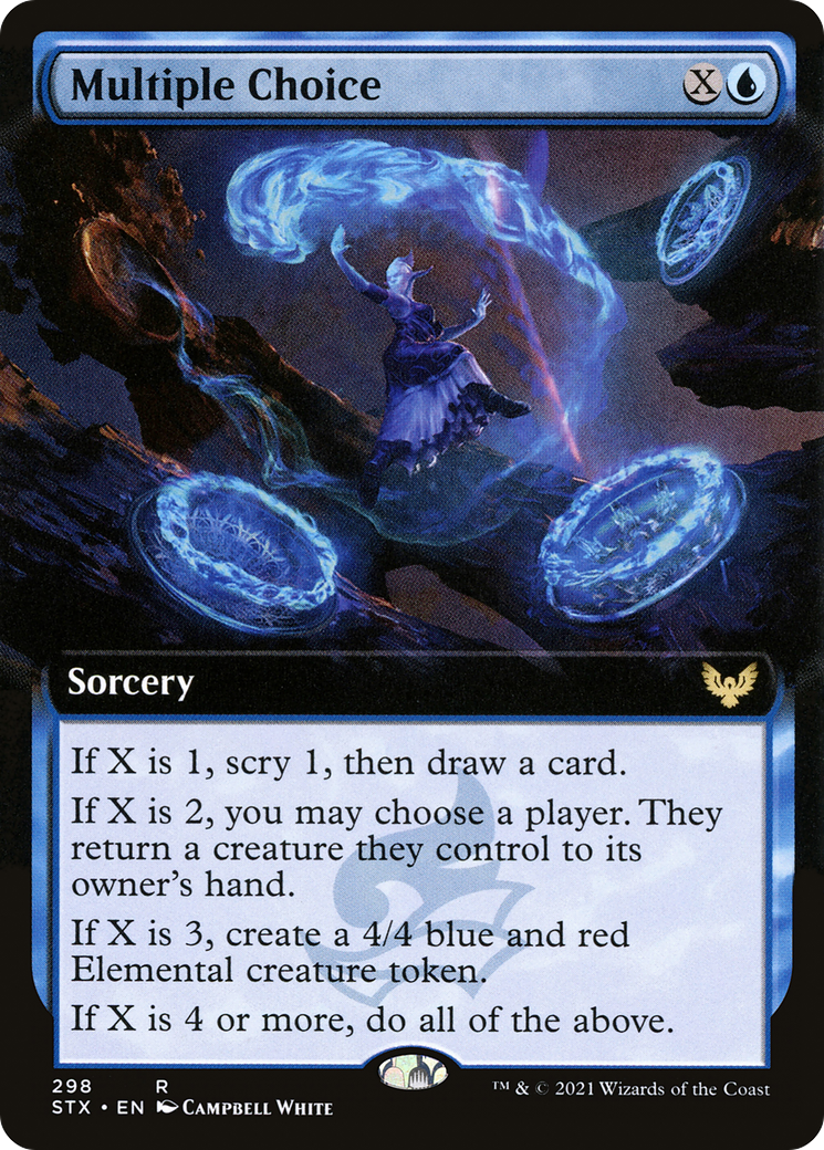 Multiple Choice (Extended Art) (298) - Strixhaven: School of Mages