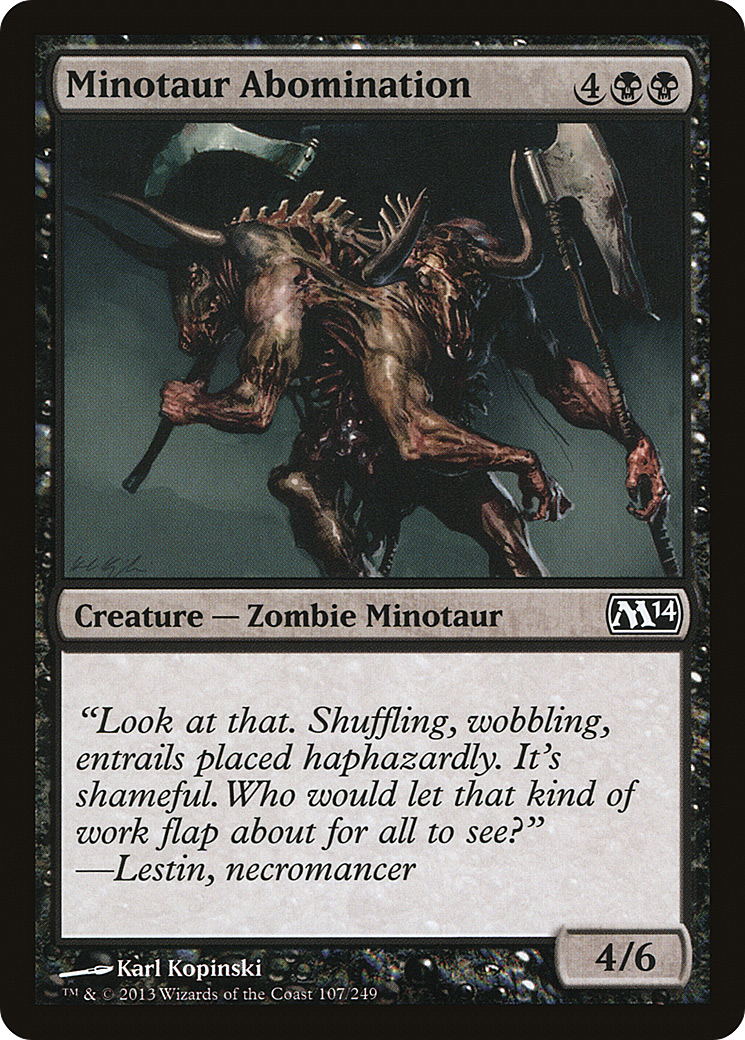 Minotaur Abomination (107) - Magic 2014