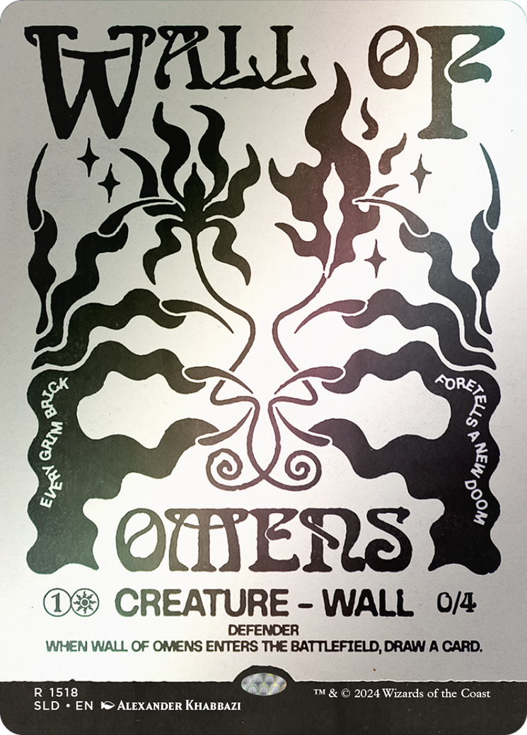 Wall of Omens: (Showcase)(Borderless) Foil (1518★)