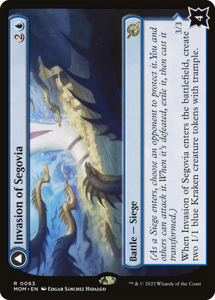 Invasion of Segovia // Caetus, Sea Tyrant of Segovia (063) - March of the Machine