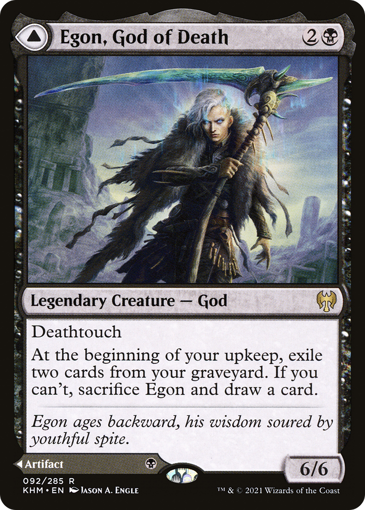 Egon, God of Death // Throne of Death (092) Foil - Kaldheim