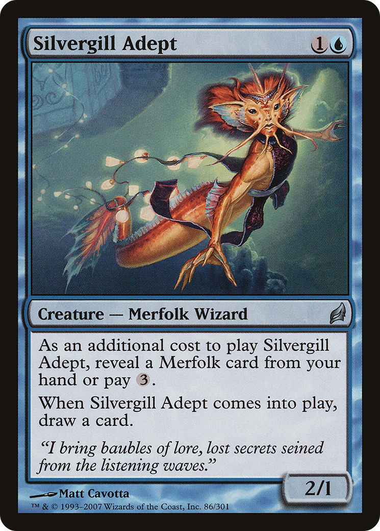 Silvergill Adept (086) Foil - Lorwyn