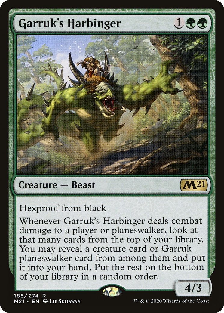 Garruk's Harbinger (185) - Core Set 2021