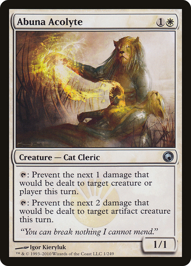 Abuna Acolyte (001) Foil - Scars of Mirrodin
