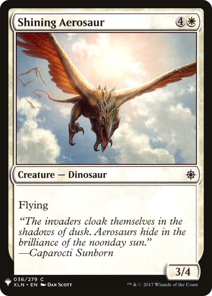 Shining Aerosaur (XLN-36) - The List