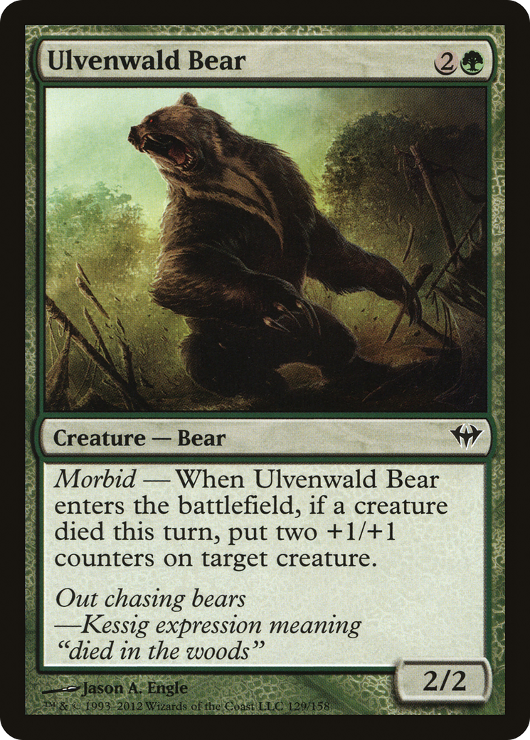 Ulvenwald Bear (129) Foil - Dark Ascension