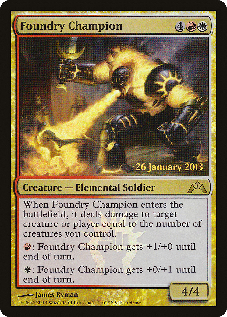 Foundry Champion (165★) Foil - Gatecrash Promos