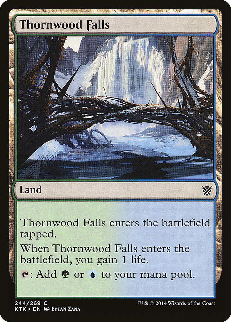 Thornwood Falls (244) Foil - Khans of Tarkir