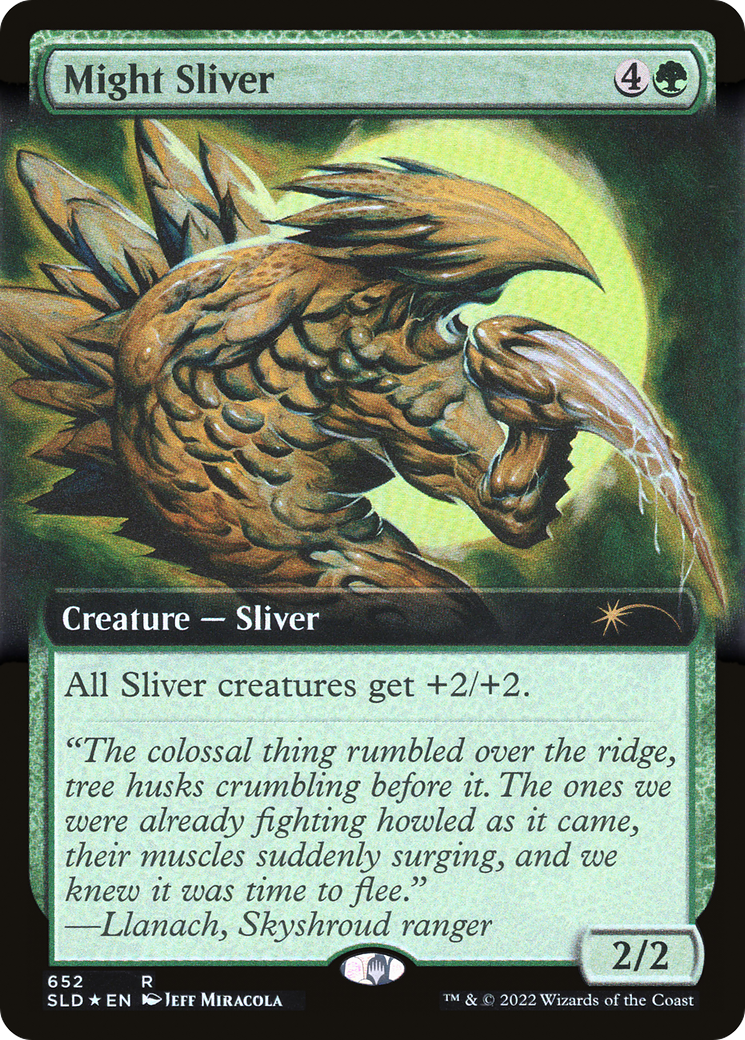 Might Sliver (Extended Art) (652) Foil - Secret Lair Drop