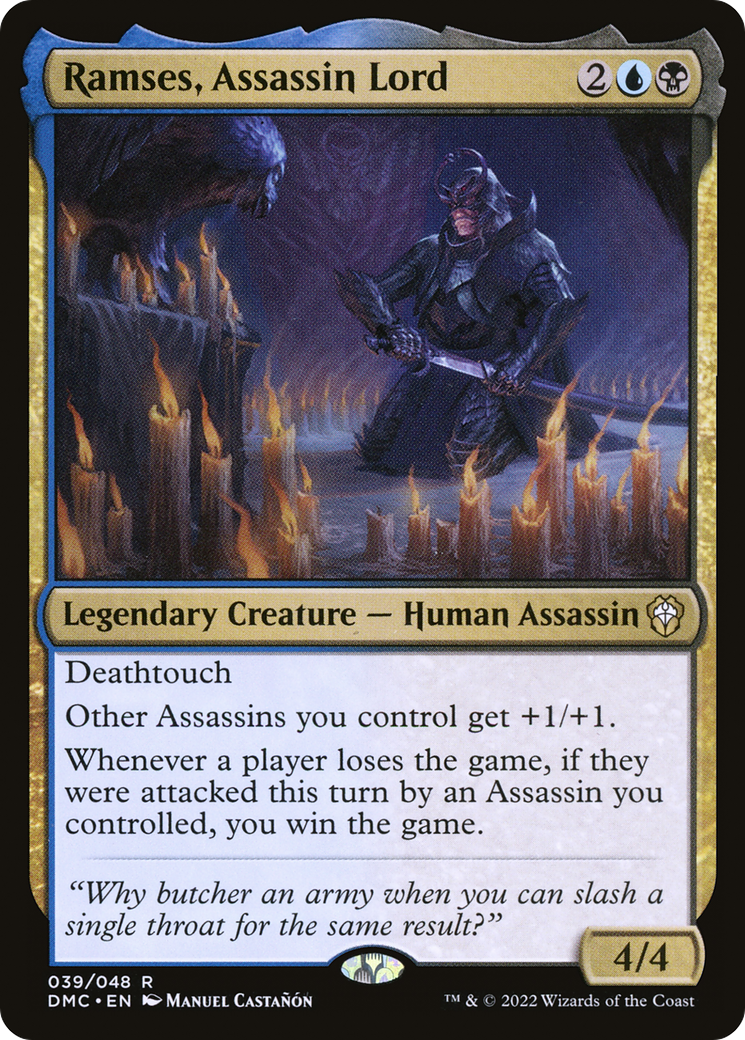 Ramses, Assassin Lord (039) Foil - Dominaria United Commander