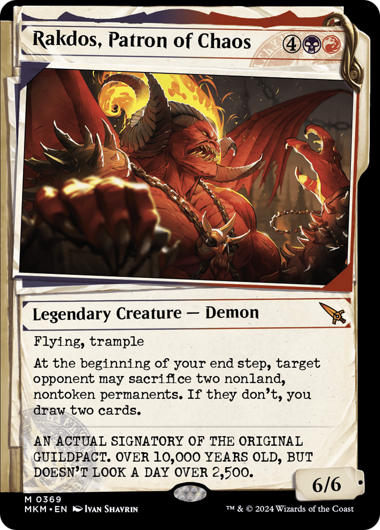 Rakdos, Patron of Chaos (Showcase) (369) - Murders at Karlov Manor