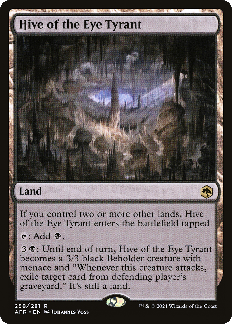 Hive of the Eye Tyrant (258) Foil - Adventures in the Forgotten Realms
