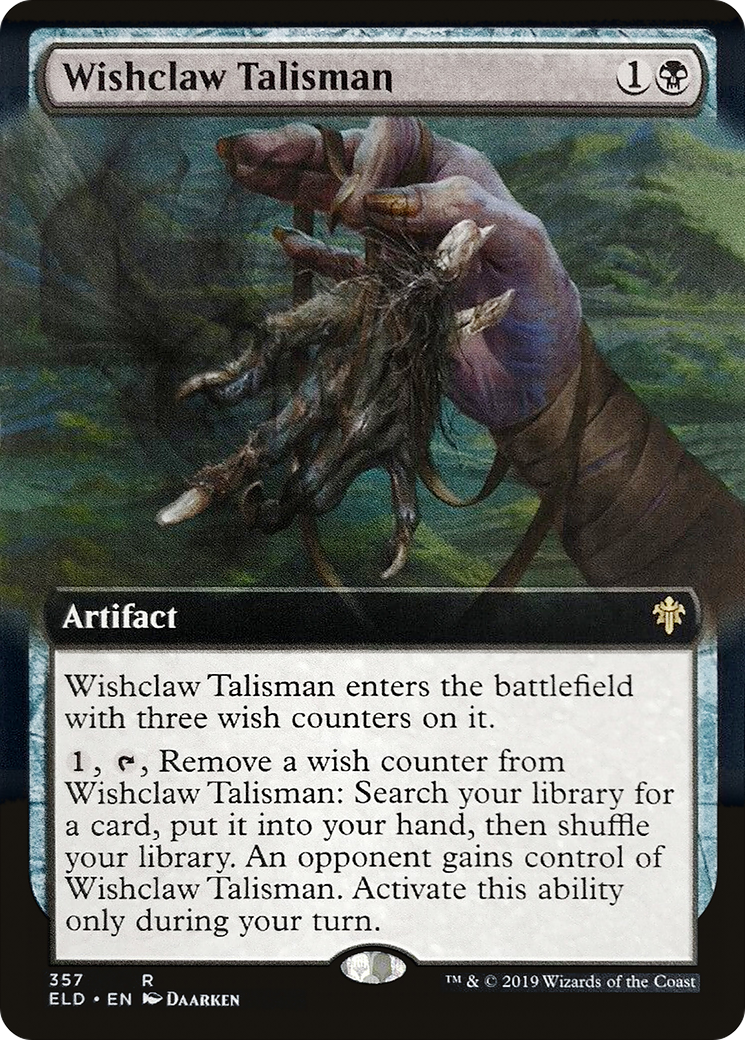 Wishclaw Talisman (Extended Art) (357) Foil - Throne of Eldraine