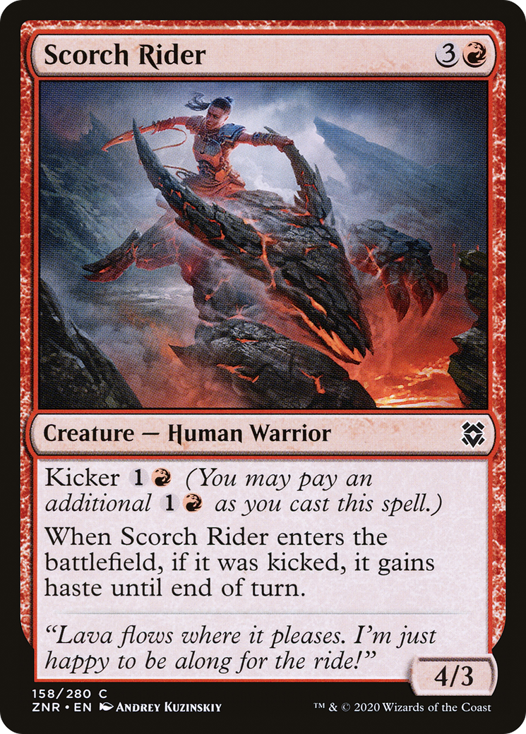 Scorch Rider (158) Foil - Zendikar Rising