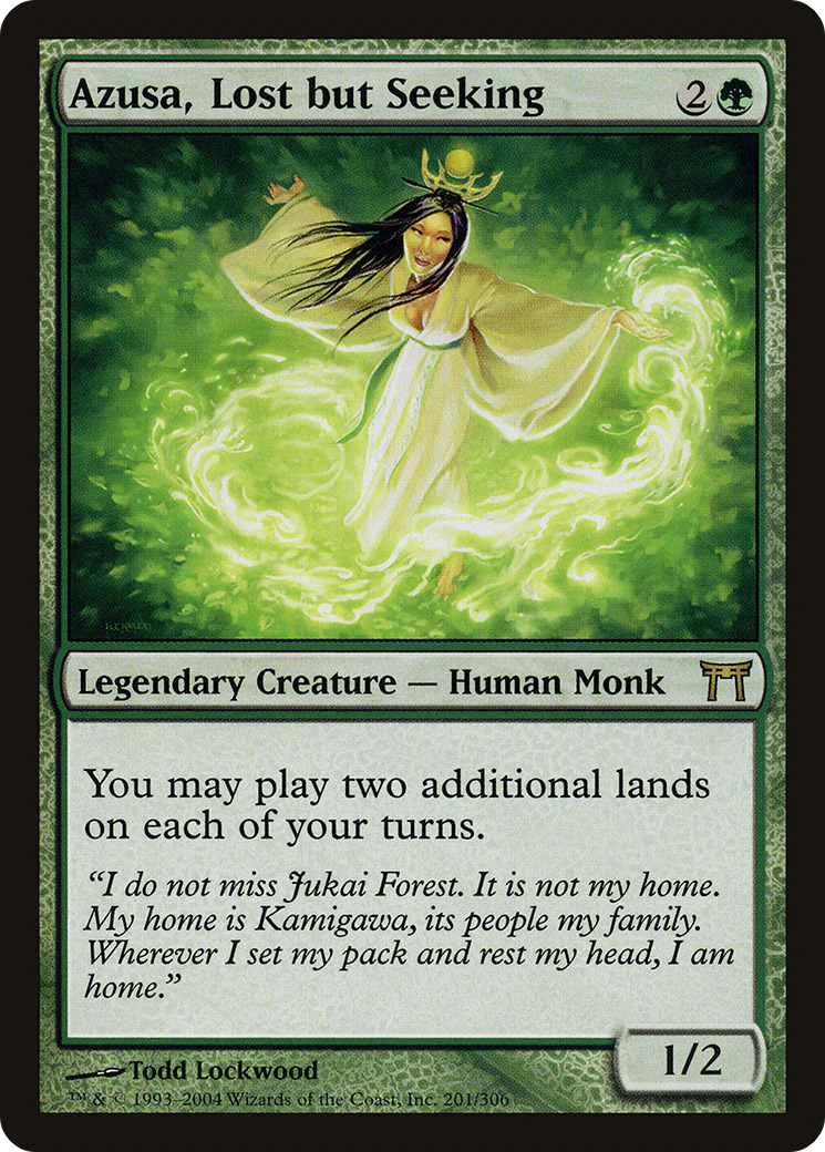 Azusa, Lost but Seeking (201) Foil - Champions of Kamigawa