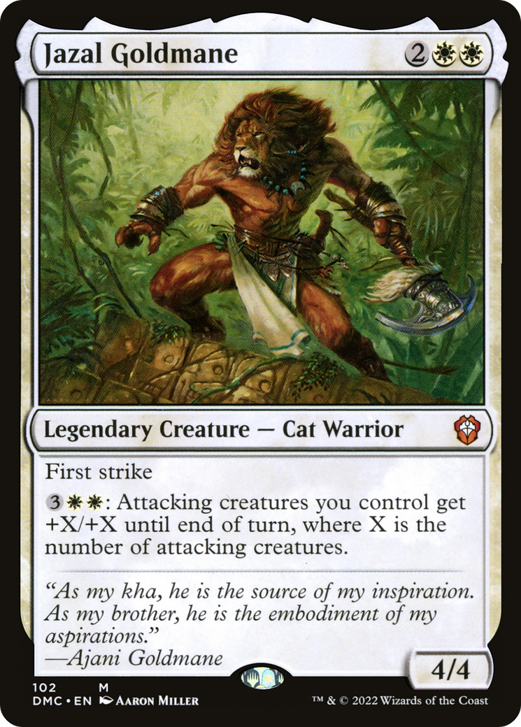 Jazal Goldmane (102) - Dominaria United Commander