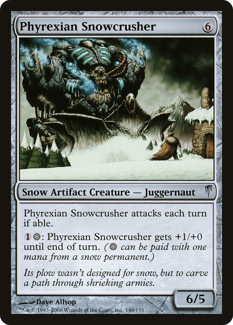 Phyrexian Snowcrusher (140) - Coldsnap