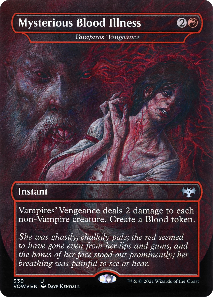 Mysterious Blood Illness – Vampires' Vengeance (339) Foil - Innistrad: Crimson Vow