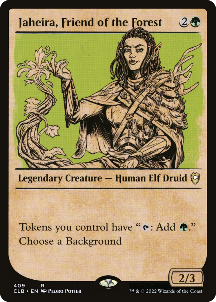 Jaheira, Friend of the Forest (Showcase) (409) Foil - Commander Legends: Battle for Baldur's Gate