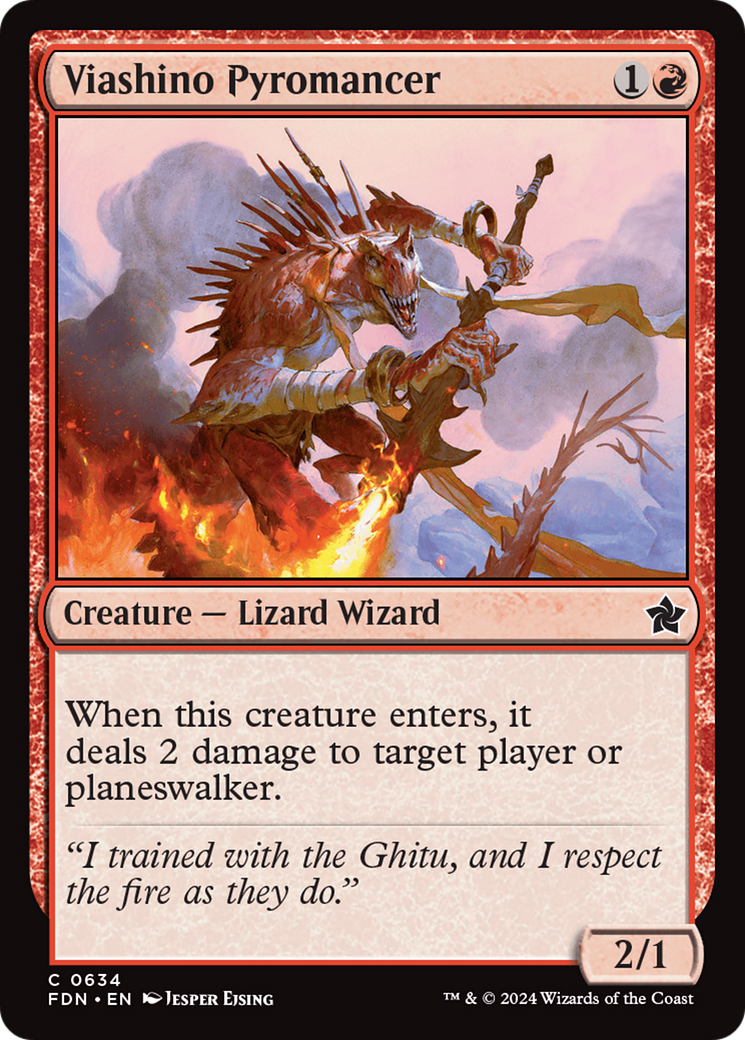 Viashino Pyromancer (634) - Foundations