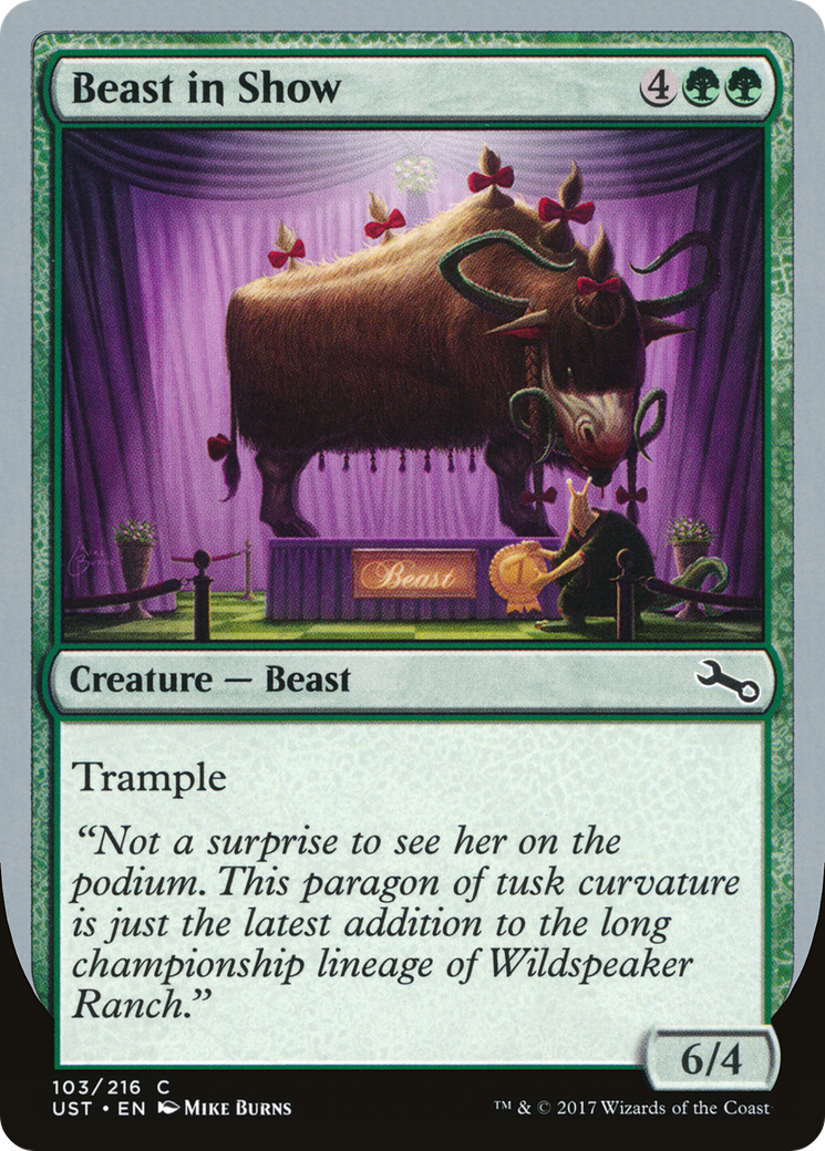 Beast in Show (D) (103) Foil - Unstable