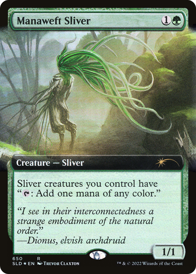 Manaweft Sliver (Extended Art) (650) Foil - Secret Lair Drop