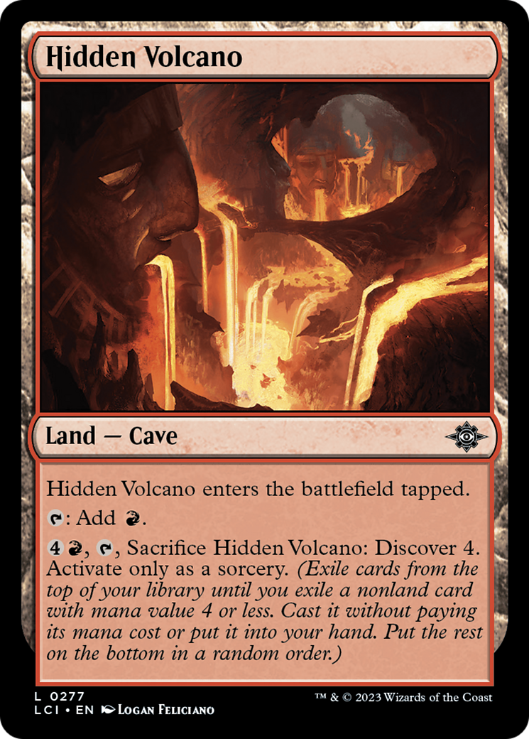 Hidden Volcano (277) Foil - The Lost Caverns of Ixalan