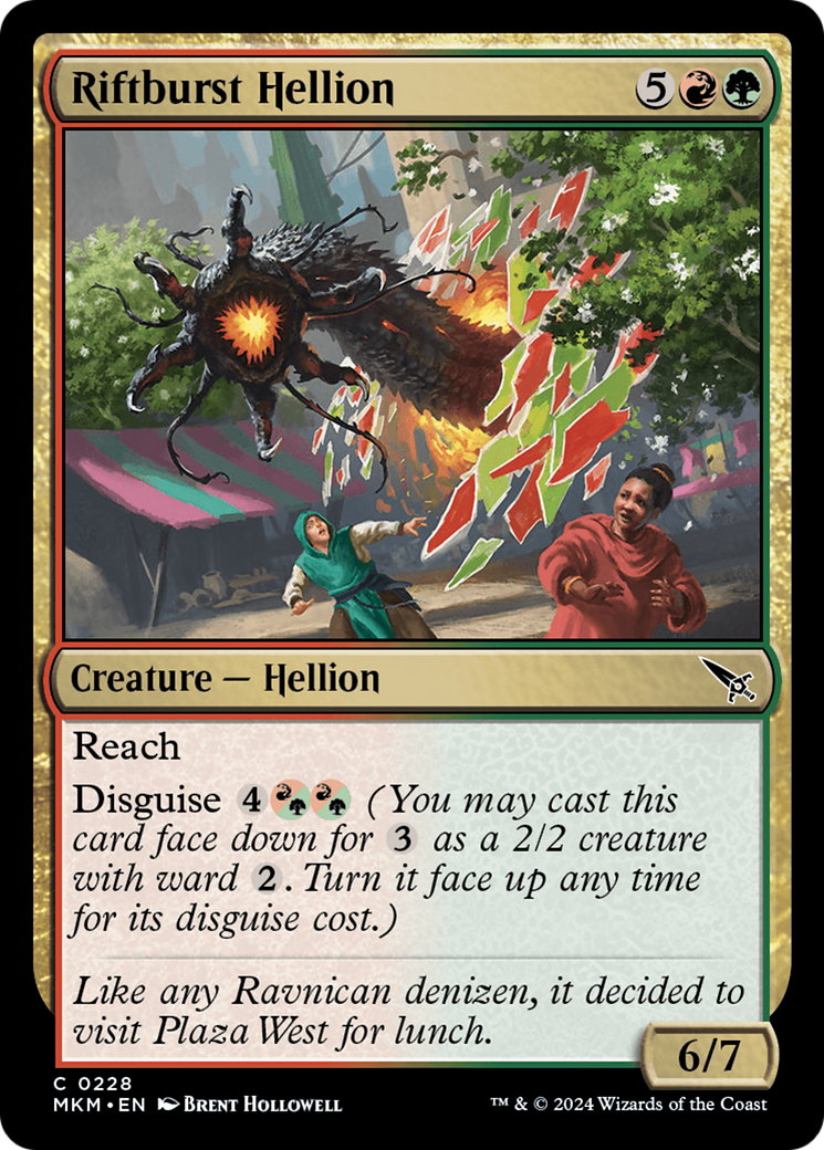 Riftburst Hellion (228) Foil - Murders at Karlov Manor