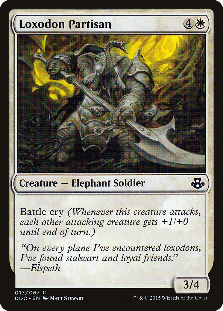 Loxodon Partisan (017) - Duel Decks: Elspeth vs. Kiora