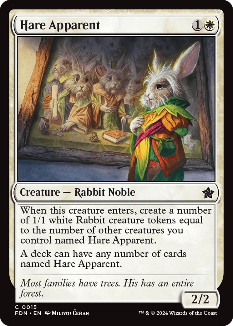 Hare Apparent (015) Foil - Foundations