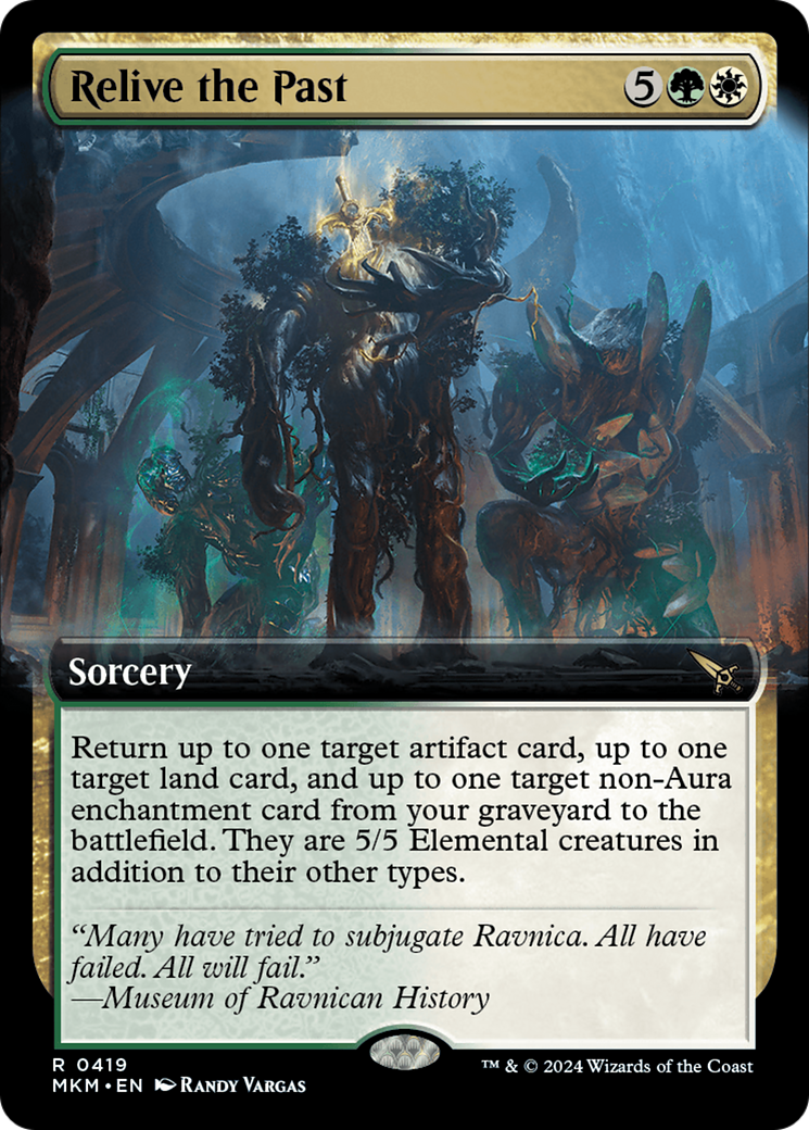 Relive the Past (Extended Art) (419) Foil - Murders at Karlov Manor