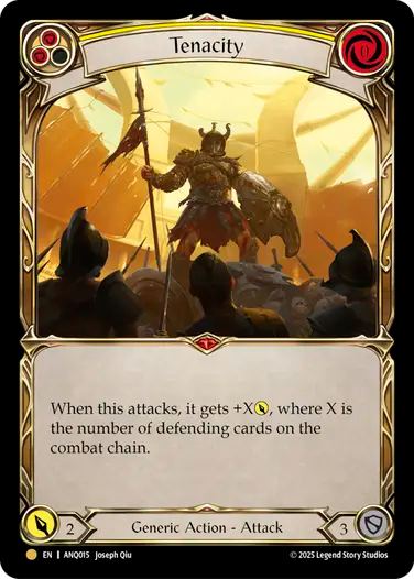 Tenacity (ANQ015) Cold Foil - Compendium of Rathe: Antiquity Pack