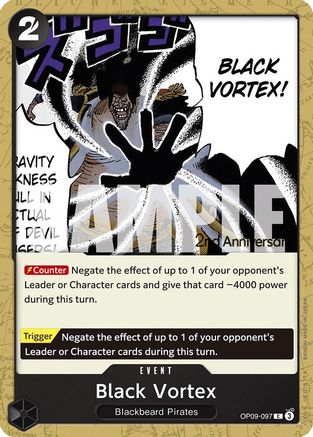 Black Vortex (OP09-097) 2nd Anniversary Tournament Cards