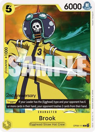 Brook (OP09-111) 2nd Anniversary Tournament Cards
