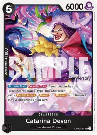 Catarina Devon (OP09-084) 2nd Anniversary Tournament Cards