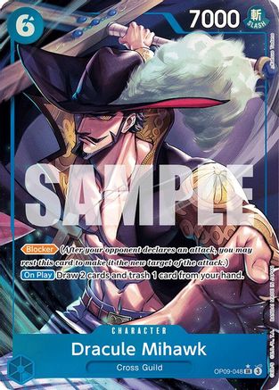 Dracule Mihawk (Parallel) (OP09-048) Foil