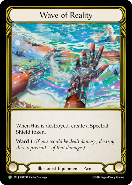 Wave of Reality (Golden) (FAB259) Cold Foil - FaB Promos