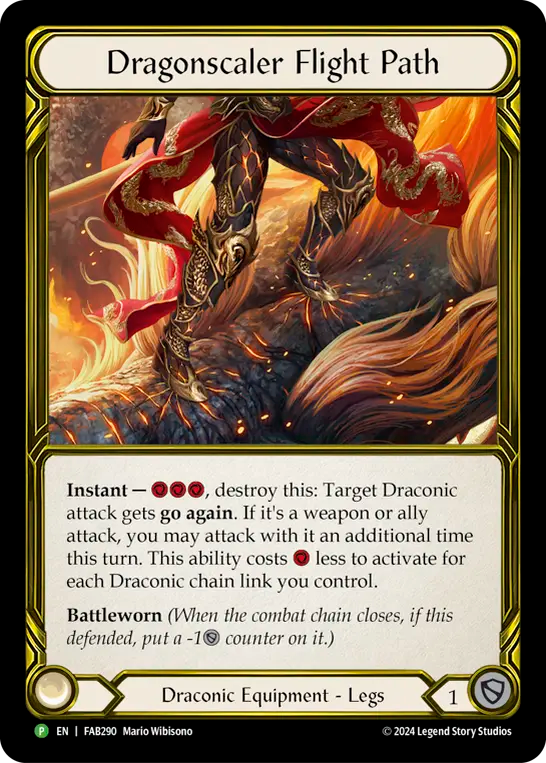 Dragonscaler Flight Path (Golden) (FAB290) Cold Foil - FaB Promos