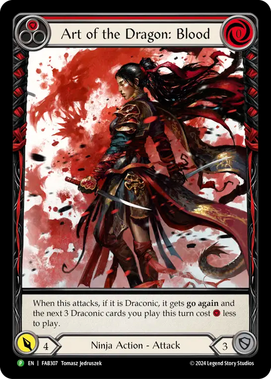 Art of the Dragon: Blood (FAB307) Rainbow Foil - FaB Promos