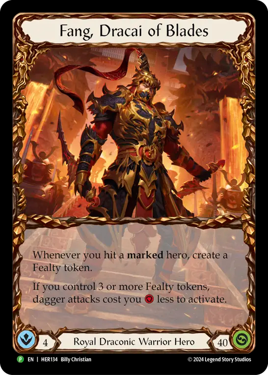 Fang, Dracai of Blades (HER134) Rainbow Foil - FaB Promos