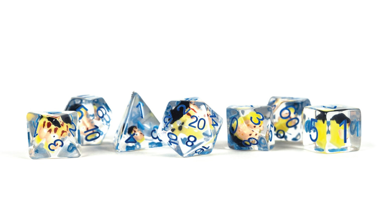 FanRoll: Invincible Bloody Resin Poly Dice Set