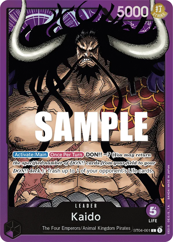 Kaido (ST04-001) Foil