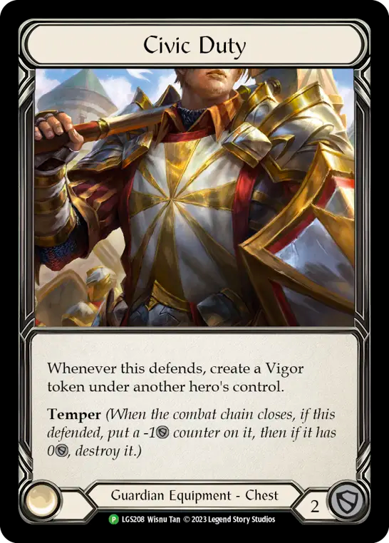 Civic Duty (LGS208) Rainbow Foil - FaB Promos