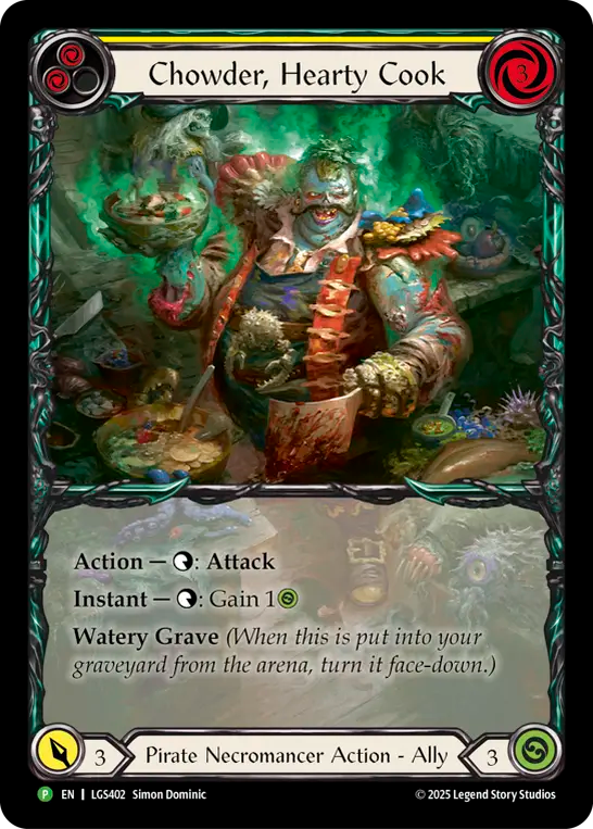 Chowder, Hearty Cook (LGS402) Rainbow Foil - FaB Promos