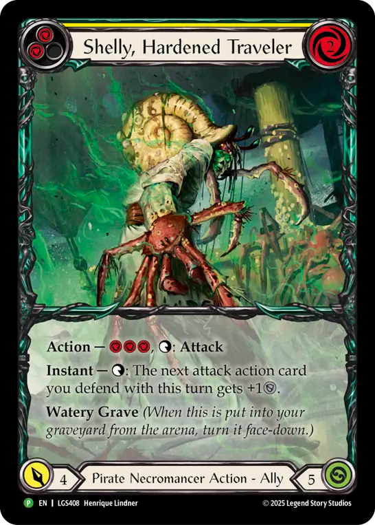 Shelly, Hardened Traveler (LGS408) Rainbow Foil - FaB Promos