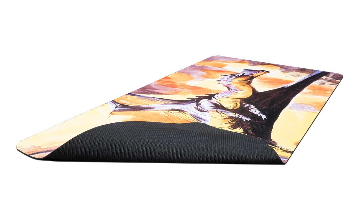 The Lost Caverns of Ixalan Playmat Bonehoard Dracosaur-Silver Goblin