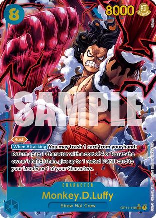 Monkey.D.Luffy (Alternate Art) (OP11-118) Foil